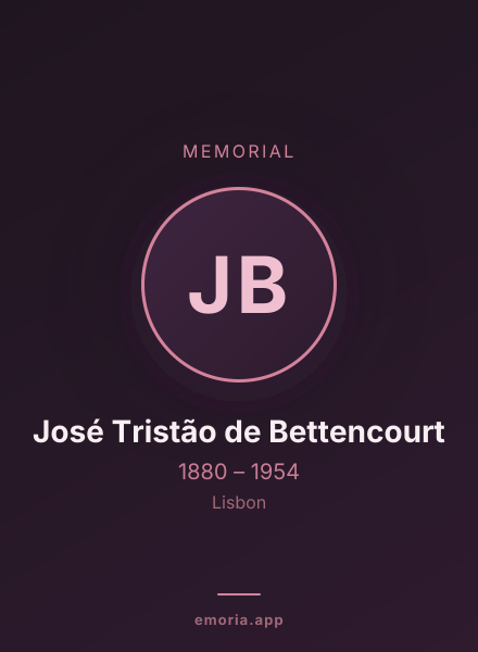Memorial portrait of José Tristão de Bettencourt