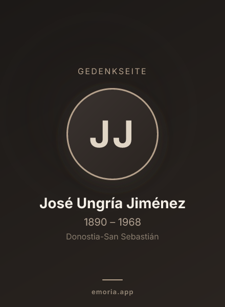 Gedenkportrait von José Ungría Jiménez
