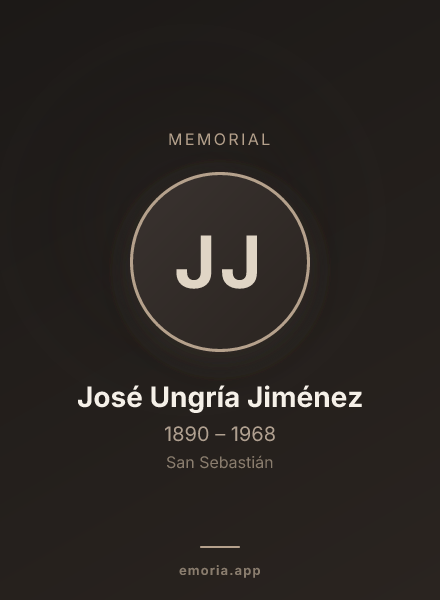 Memorial portrait of José Ungría Jiménez