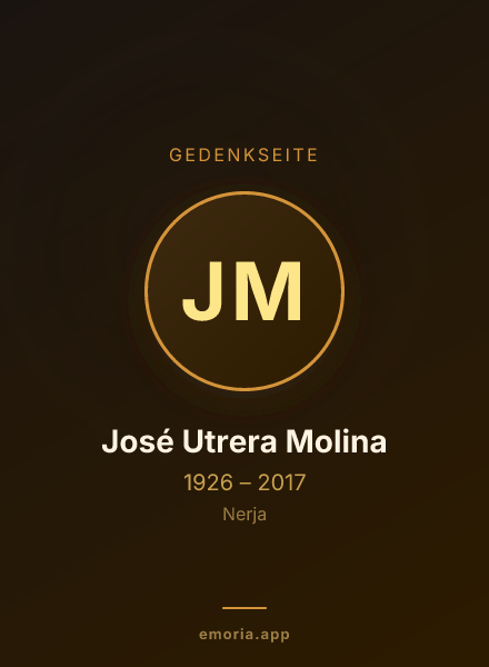 Gedenkportrait von José Utrera Molina