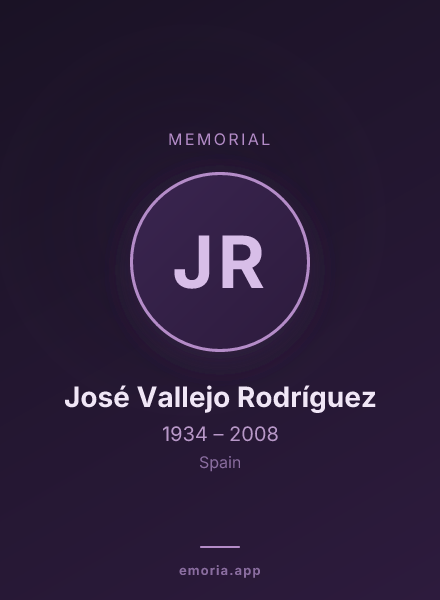 Memorial portrait of José Vallejo Rodríguez