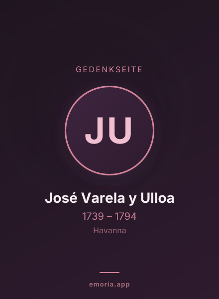Gedenkportrait von José Varela y Ulloa
