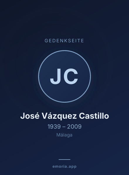 Gedenkportrait von José Vázquez Castillo