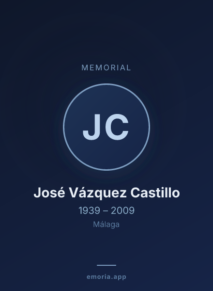 Memorial portrait of José Vázquez Castillo
