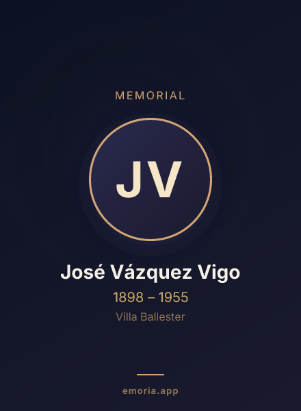 Memorial portrait of José Vázquez Vigo