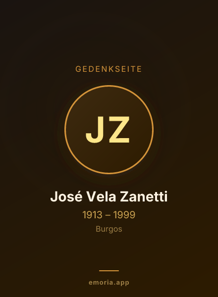 Gedenkportrait von José Vela Zanetti