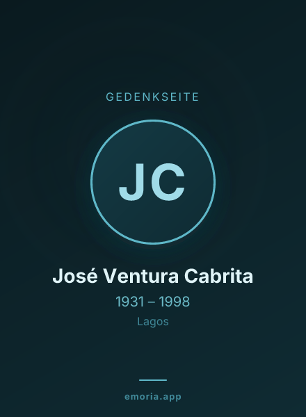 Gedenkportrait von José Ventura Cabrita