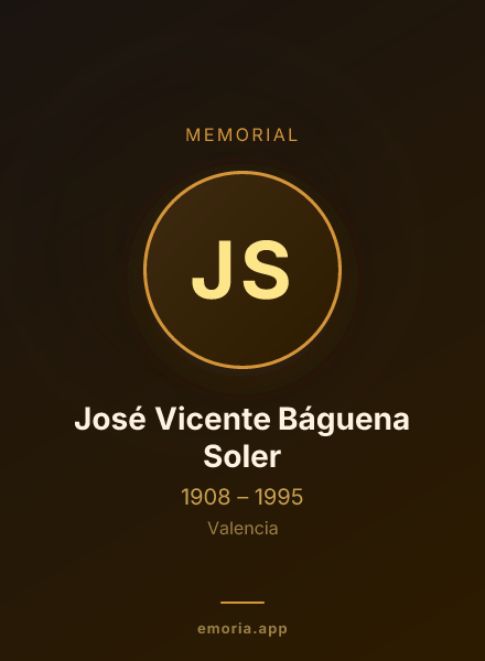 Memorial portrait of José Vicente Báguena Soler