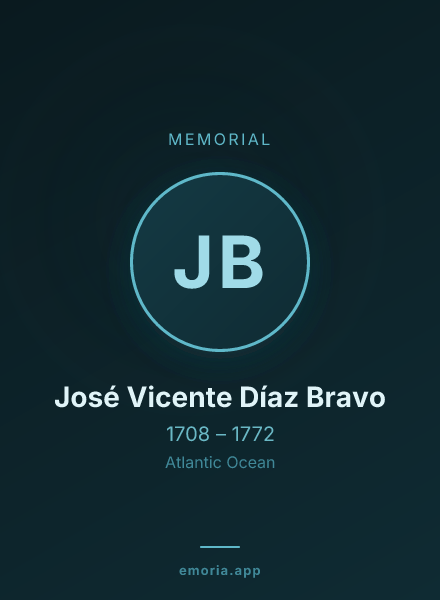 Memorial portrait of José Vicente Díaz Bravo