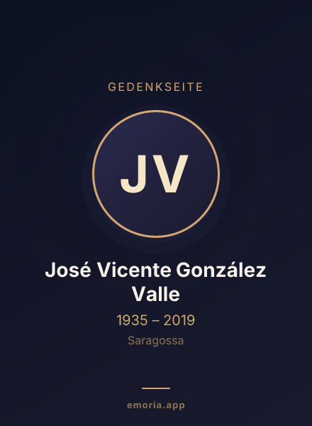 Gedenkportrait von José Vicente González Valle