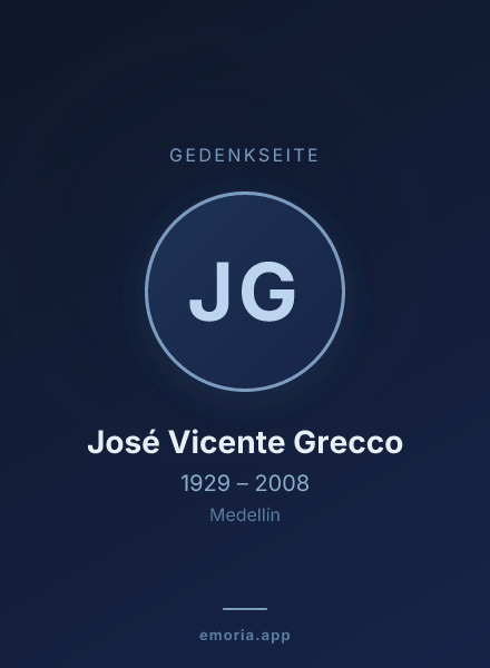 Gedenkportrait von José Vicente Grecco