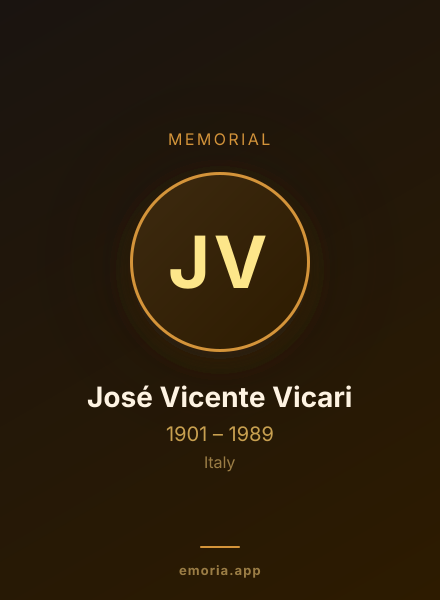 Memorial portrait of José Vicente Vicari
