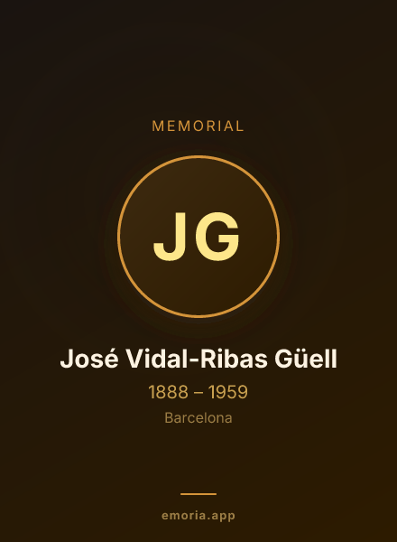 Memorial portrait of José Vidal-Ribas Güell