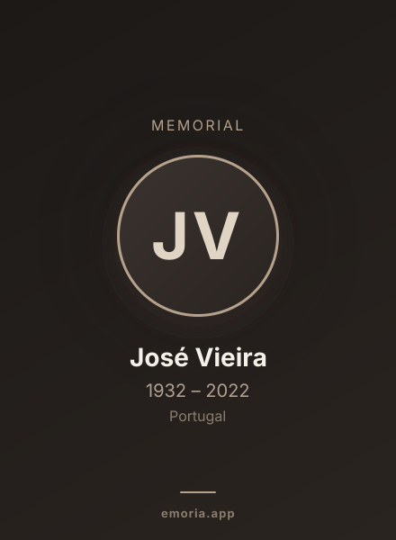 Memorial portrait of José Vieira
