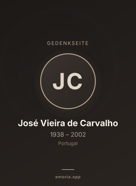 Gedenkportrait von José Vieira de Carvalho