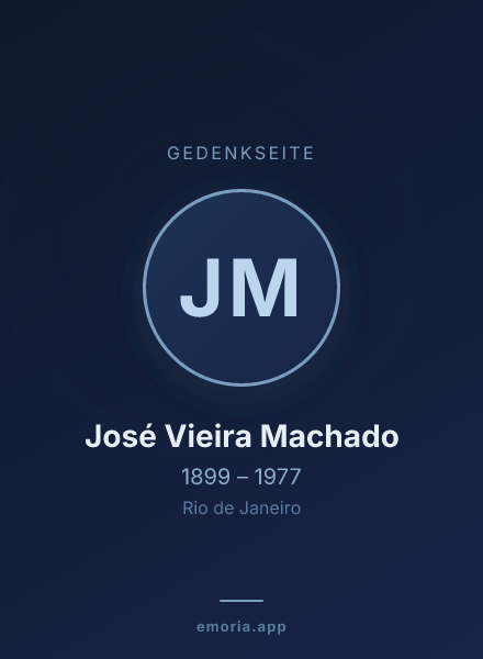 Gedenkportrait von José Vieira Machado
