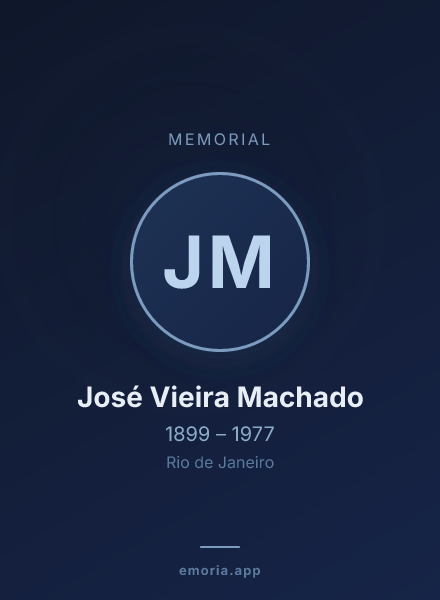 Memorial portrait of José Vieira Machado