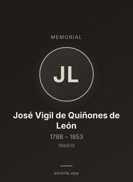 Memorial portrait of José Vigil de Quiñones de León