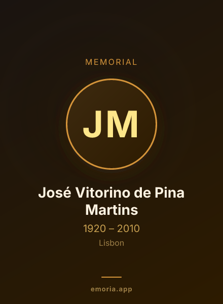 Memorial portrait of José Vitorino de Pina Martins