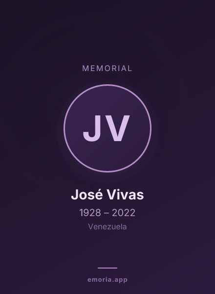Memorial portrait of José Vivas
