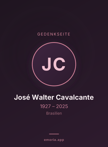 Gedenkportrait von José Walter Cavalcante
