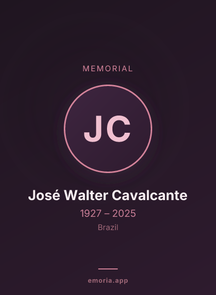 Memorial portrait of José Walter Cavalcante
