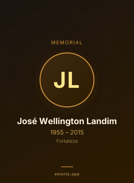 Memorial portrait of José Wellington Landim