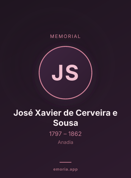 Memorial portrait of José Xavier de Cerveira e Sousa