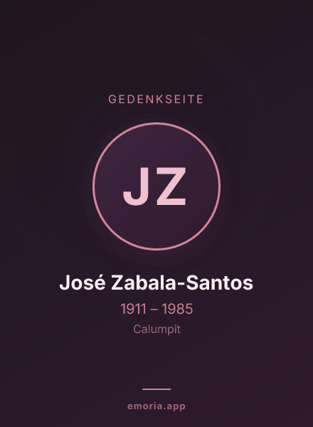Gedenkportrait von José Zabala-Santos