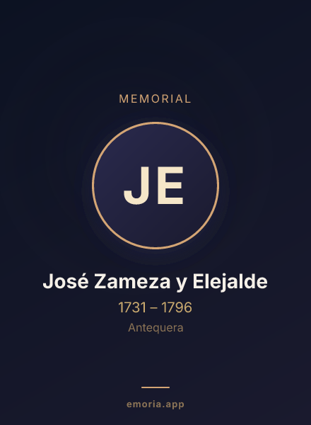 Memorial portrait of José Zameza y Elejalde