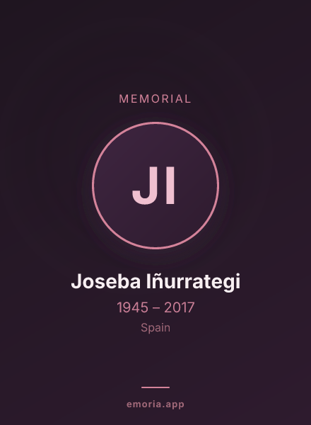 Memorial portrait of Joseba Iñurrategi
