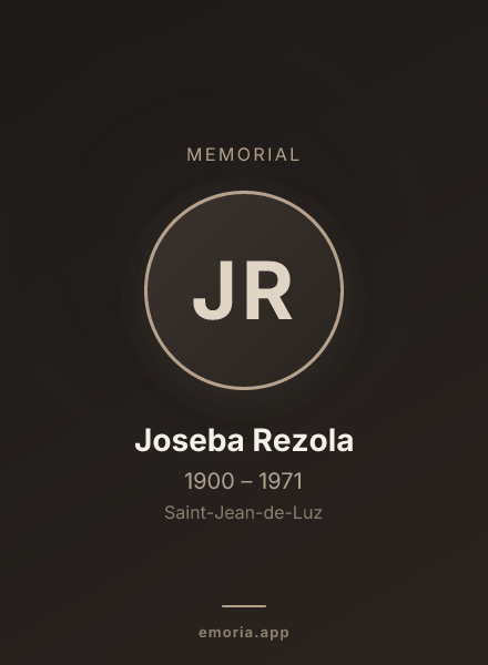 Memorial portrait of Joseba Rezola