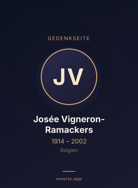 Gedenkportrait von Josée Vigneron-Ramackers