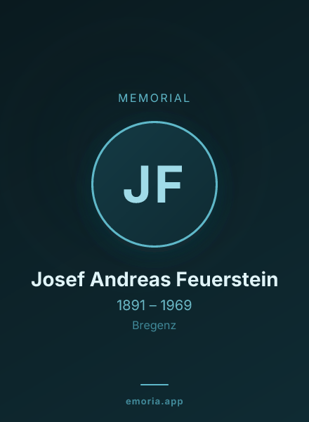 Memorial portrait of Josef Andreas Feuerstein