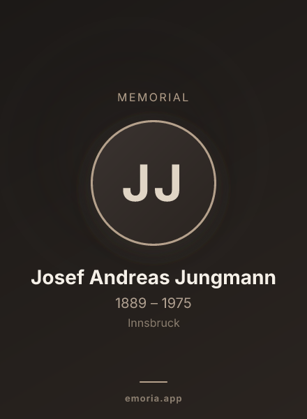 Memorial portrait of Josef Andreas Jungmann