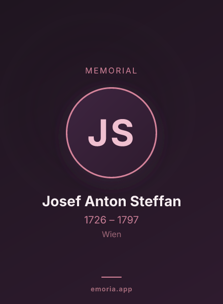 Memorial portrait of Josef Anton Steffan