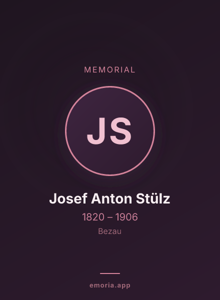 Memorial portrait of Josef Anton Stülz
