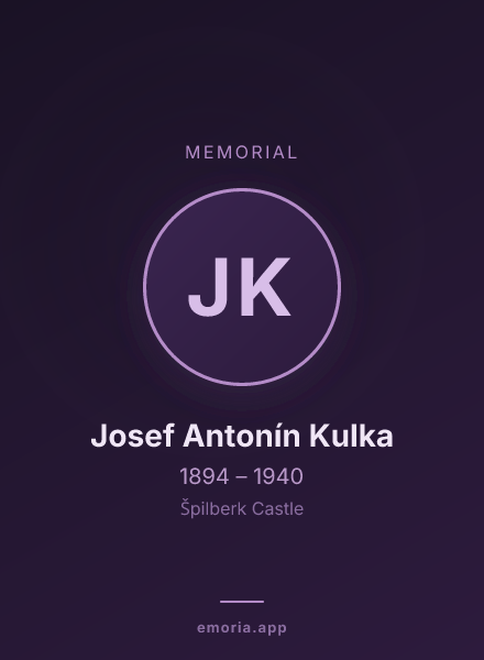 Memorial portrait of Josef Antonín Kulka