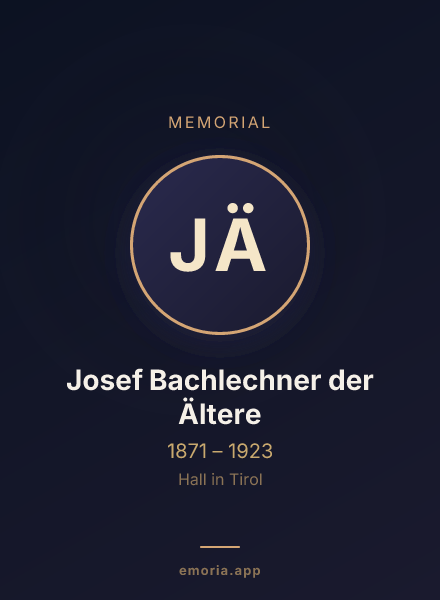 Memorial portrait of Josef Bachlechner der Ältere