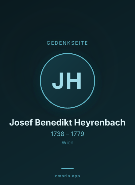 Gedenkportrait von Josef Benedikt Heyrenbach