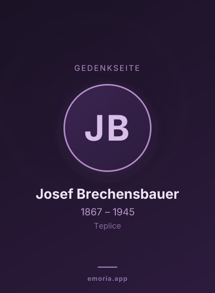 Gedenkportrait von Josef Brechensbauer