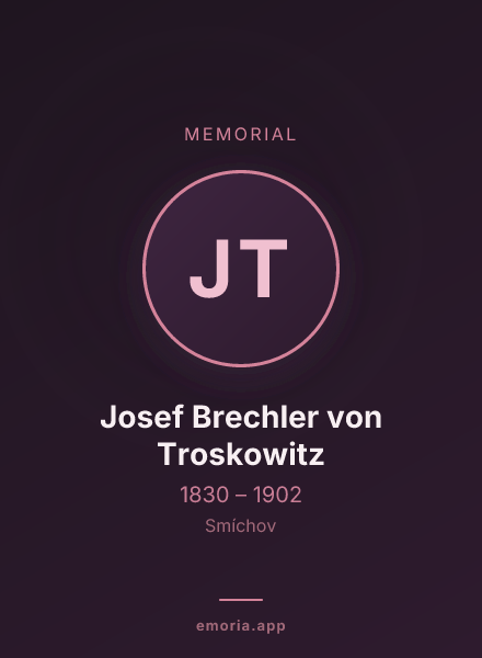 Memorial portrait of Josef Brechler von Troskowitz