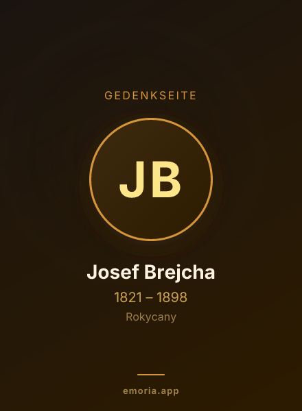Gedenkportrait von Josef Brejcha