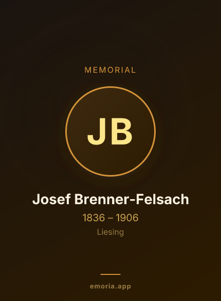 Memorial portrait of Josef Brenner-Felsach