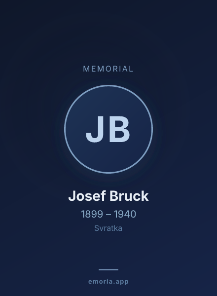 Memorial portrait of Josef Bruck