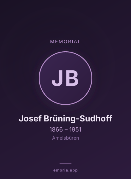 Memorial portrait of Josef Brüning-Sudhoff