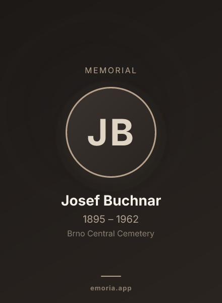 Memorial portrait of Josef Buchnar