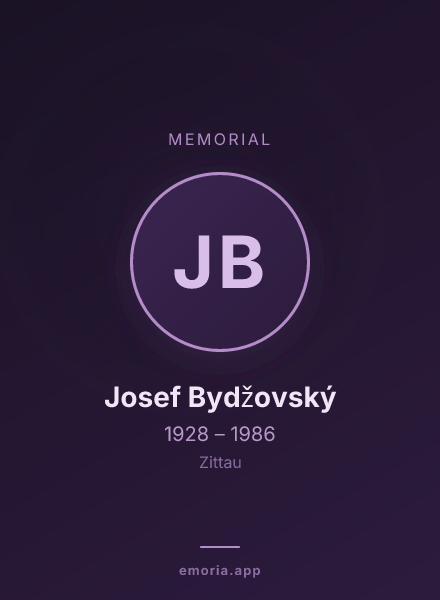 Memorial portrait of Josef Bydžovský