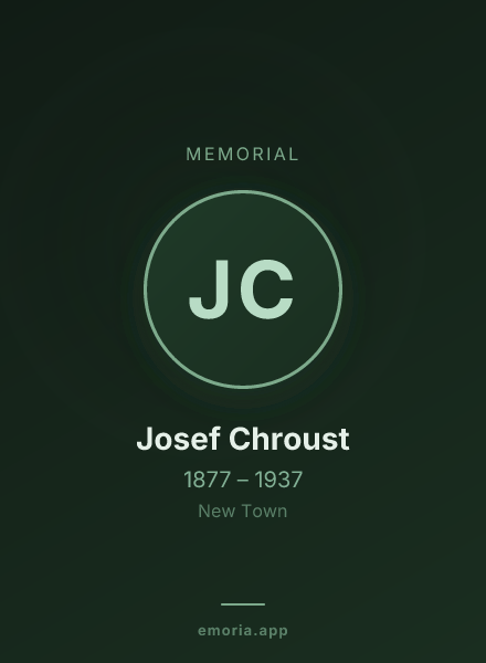 Memorial portrait of Josef Chroust