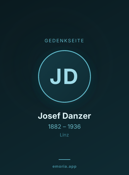 Gedenkportrait von Josef Danzer